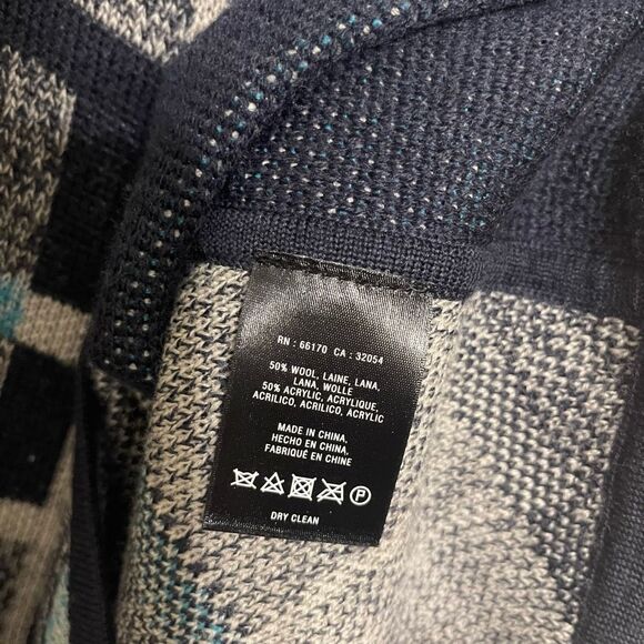 Anthropologie Sparrow Teal Gray Wool Blend Gwen Sweater Dress Size Medium - Picture 5 of 9